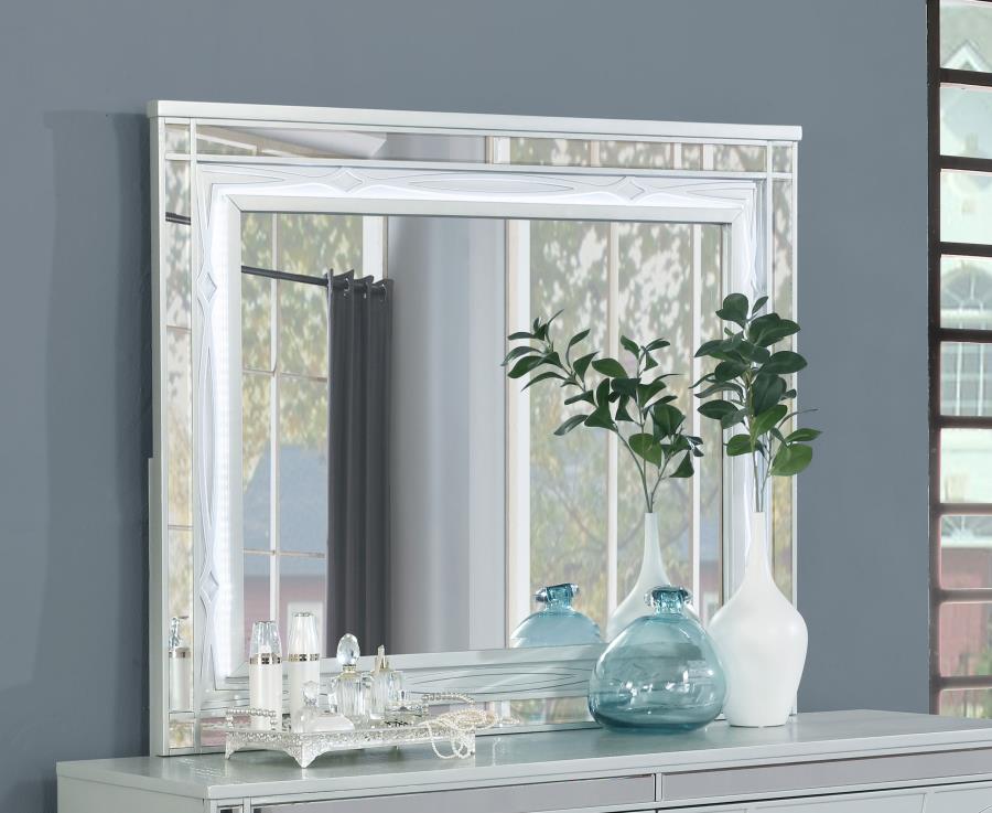 Gunnison Silver Dresser Mirror - MyWaynesHome #