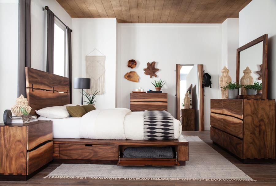Winslow Brown Queen Bed 5 Pc Set - MyWaynesHome #