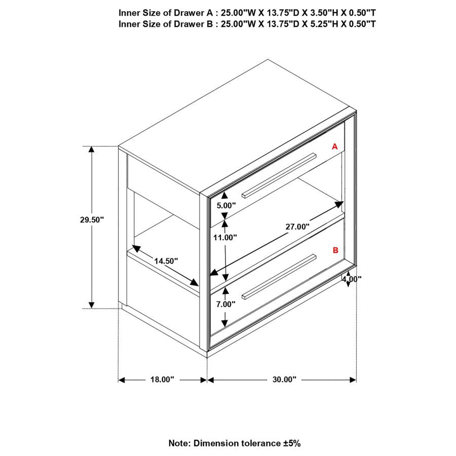 Durango Brown Nightstand - MyWaynesHome #