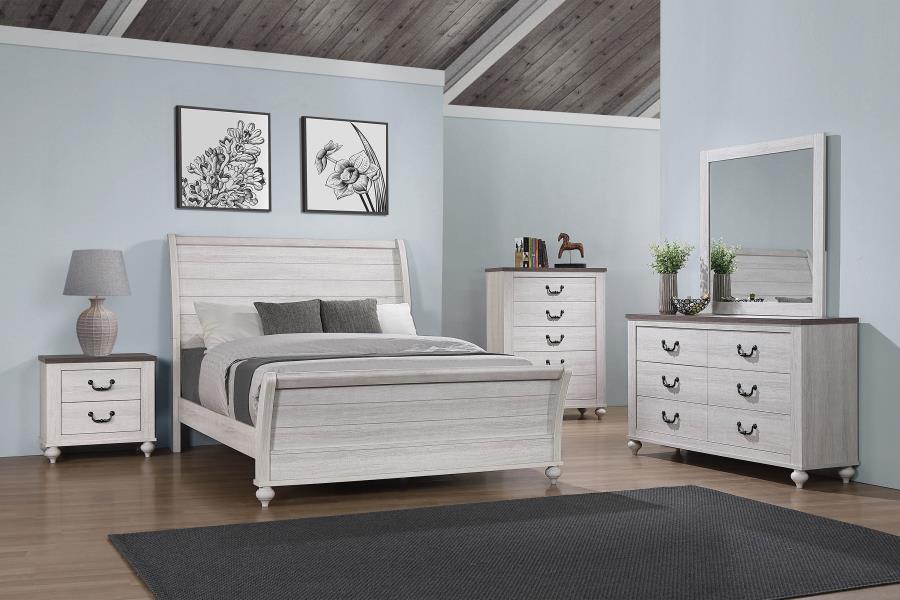 Stillwood Grey Eastern King Bed 5 Pc Set - MyWaynesHome #