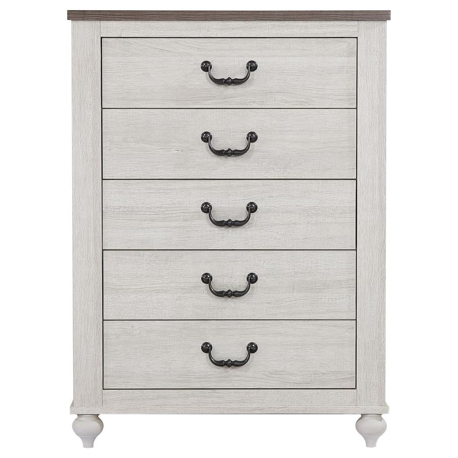 Stillwood Grey Eastern King Bed 5 Pc Set - MyWaynesHome #