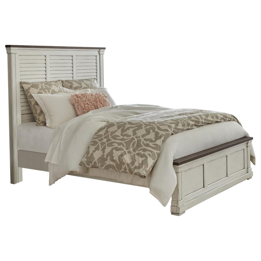 Hillcrest Ivory Queen Bed 5 Pc Set - MyWaynesHome #