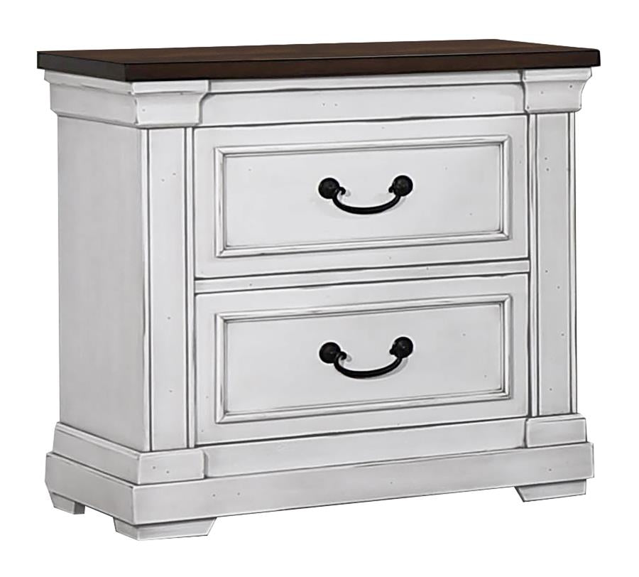 Hillcrest Ivory Queen Bed 5 Pc Set - MyWaynesHome #