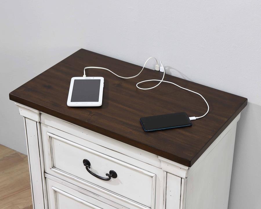 Hillcrest Ivory Queen Bed 5 Pc Set - MyWaynesHome #