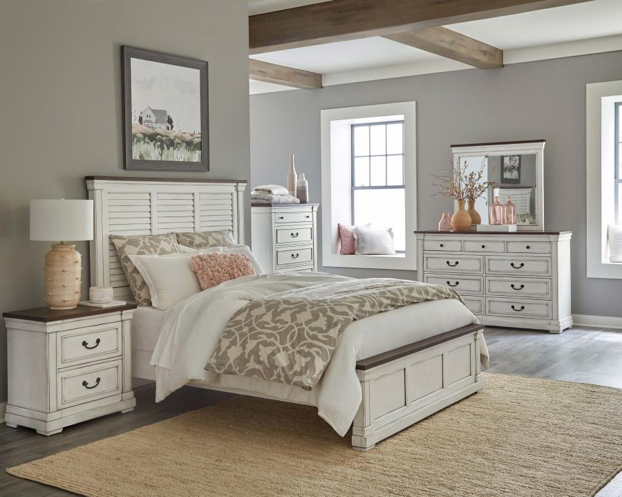Hillcrest 9-Drawer Dresser Dark Rum and White | Coaster Hillcrest 9-Drawer Dresser Dark Rum and White | Coaster