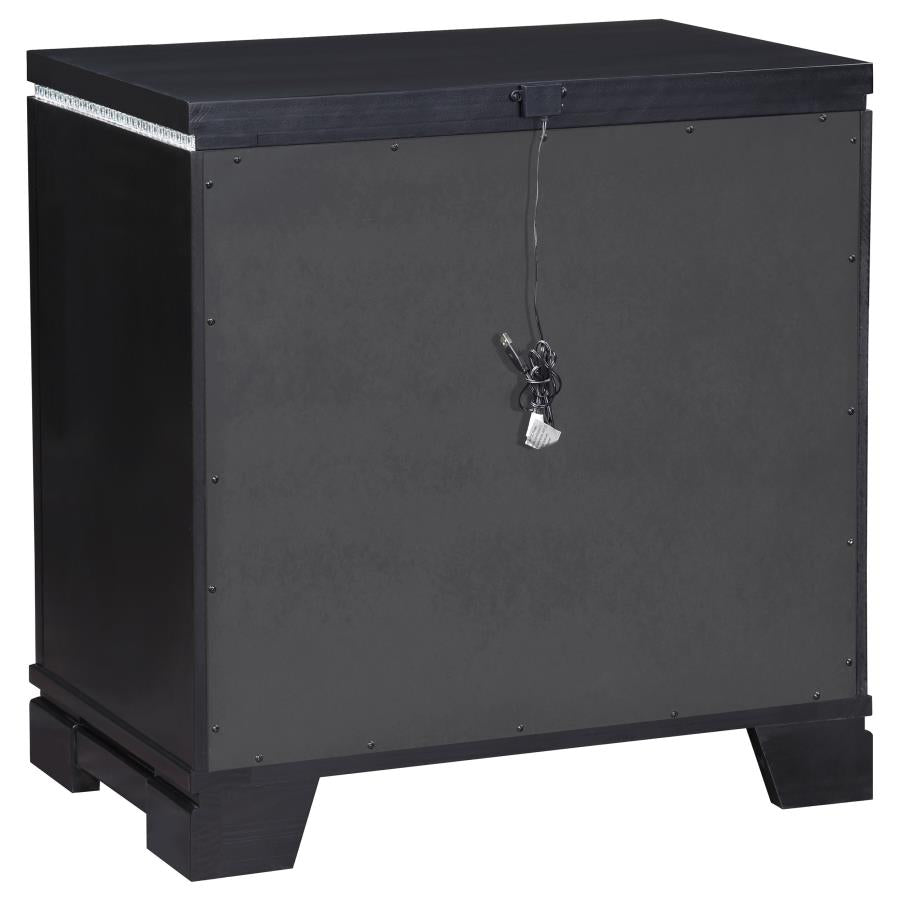 Cappola Black Nightstand - MyWaynesHome #
