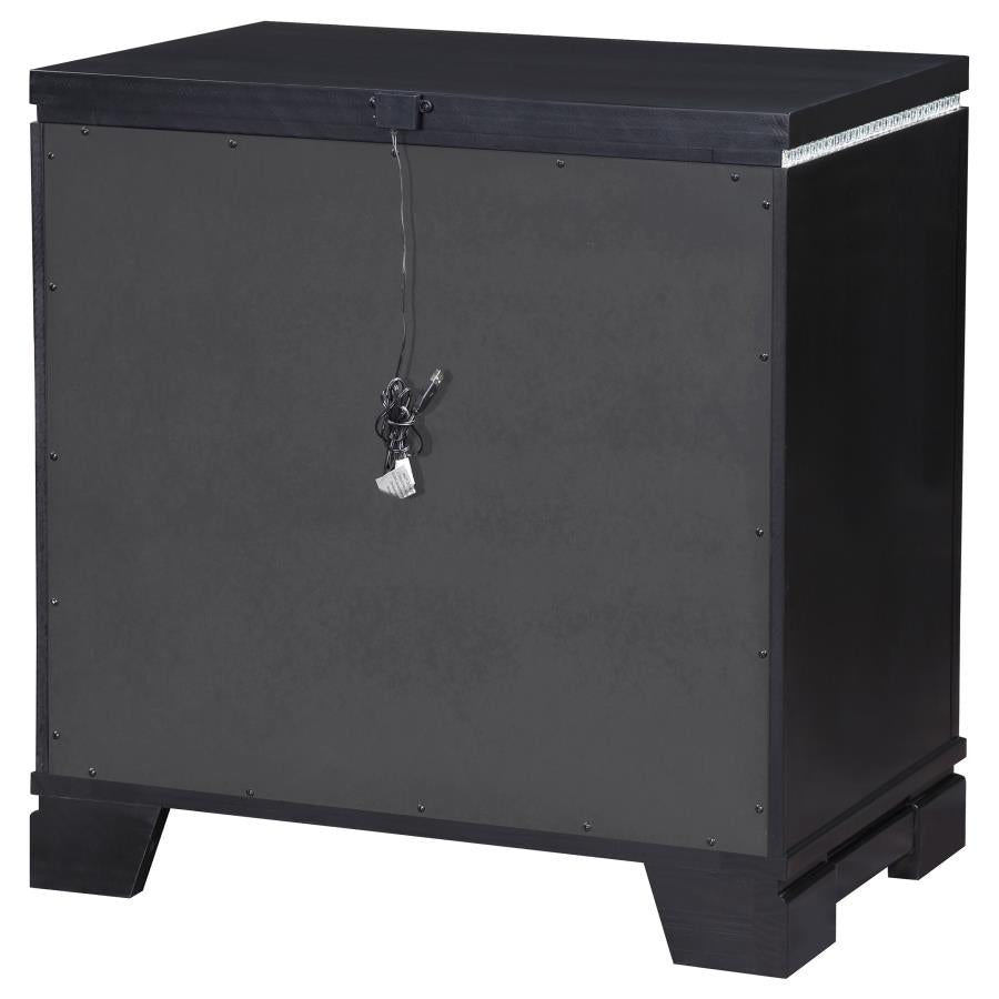 Cappola Black Nightstand - MyWaynesHome #