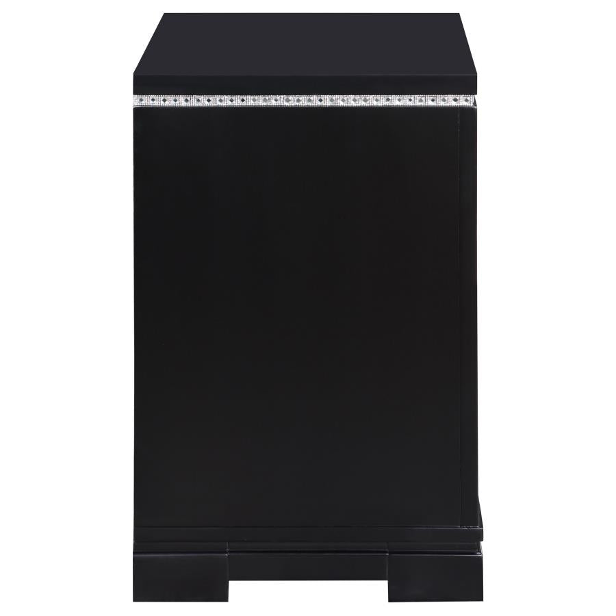 Cappola Black Nightstand - MyWaynesHome #