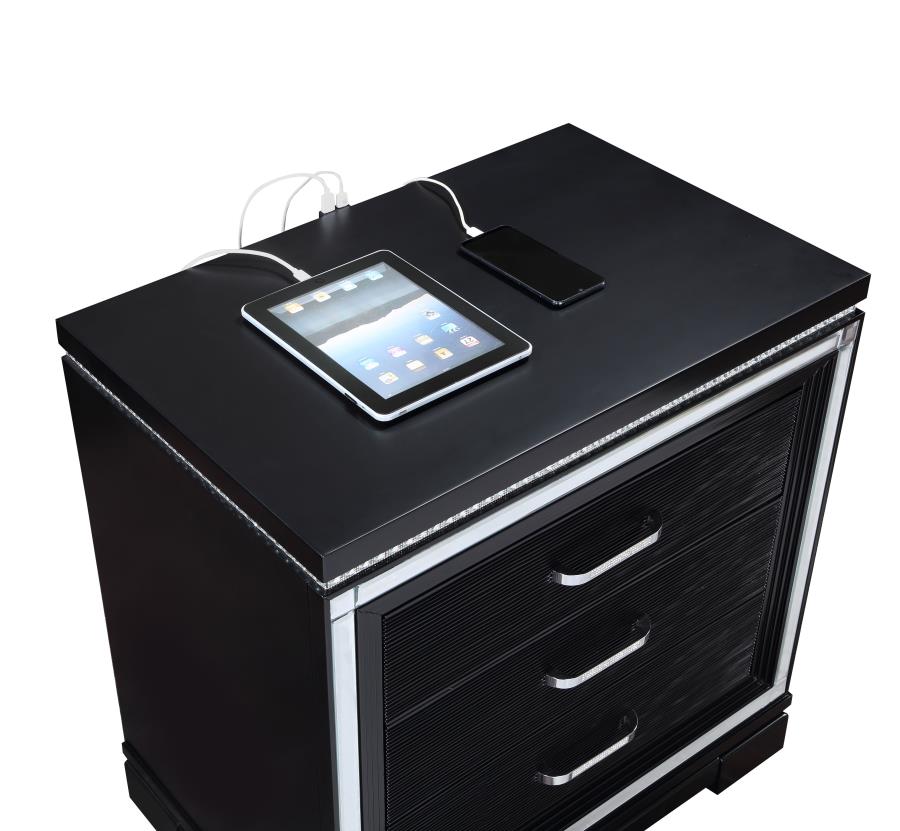 Cappola Black Nightstand - MyWaynesHome #
