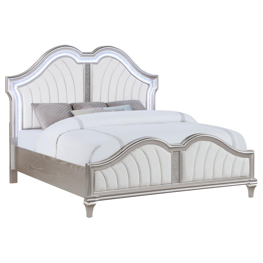 Evangeline Silver Eastern King Bed - MyWaynesHome #