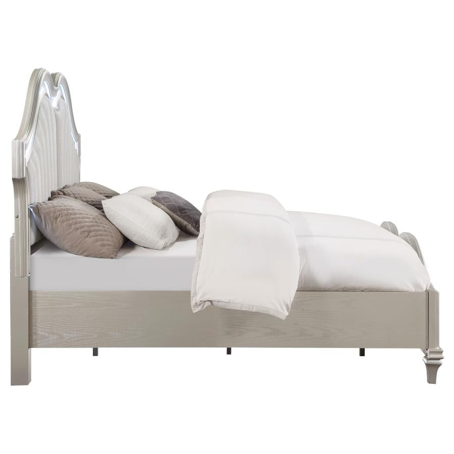 Evangeline Silver Eastern King Bed - MyWaynesHome #