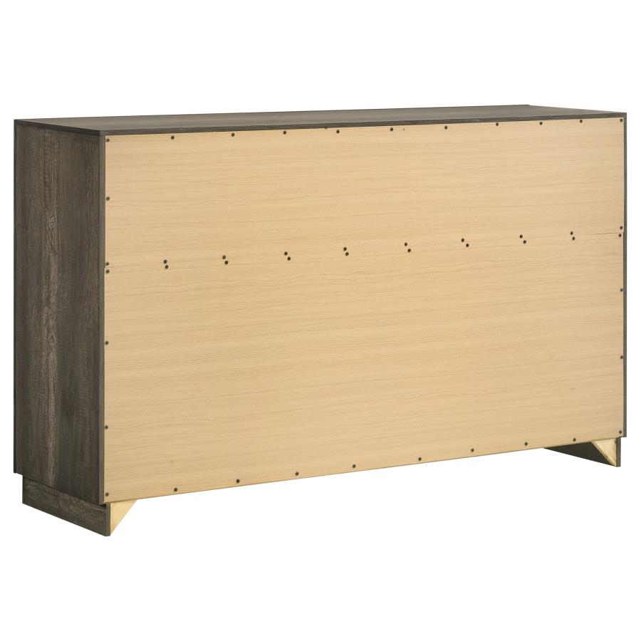 Janine Grey Queen Bed 5 Pc Set - MyWaynesHome #