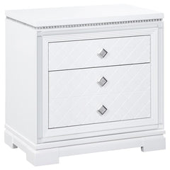 Eleanor White California King Bed 5 Pc Set - MyWaynesHome #