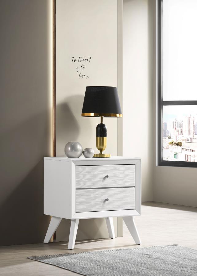 Janelle White Nightstand - MyWaynesHome #