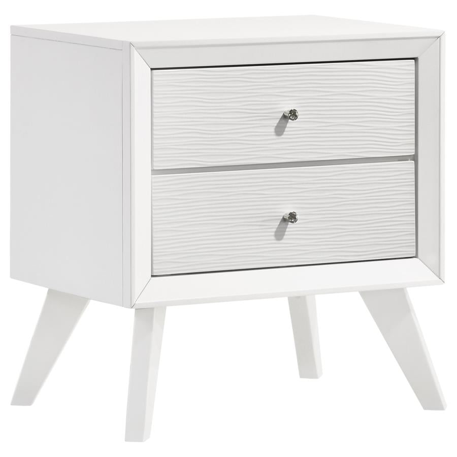 Janelle White Nightstand - MyWaynesHome #
