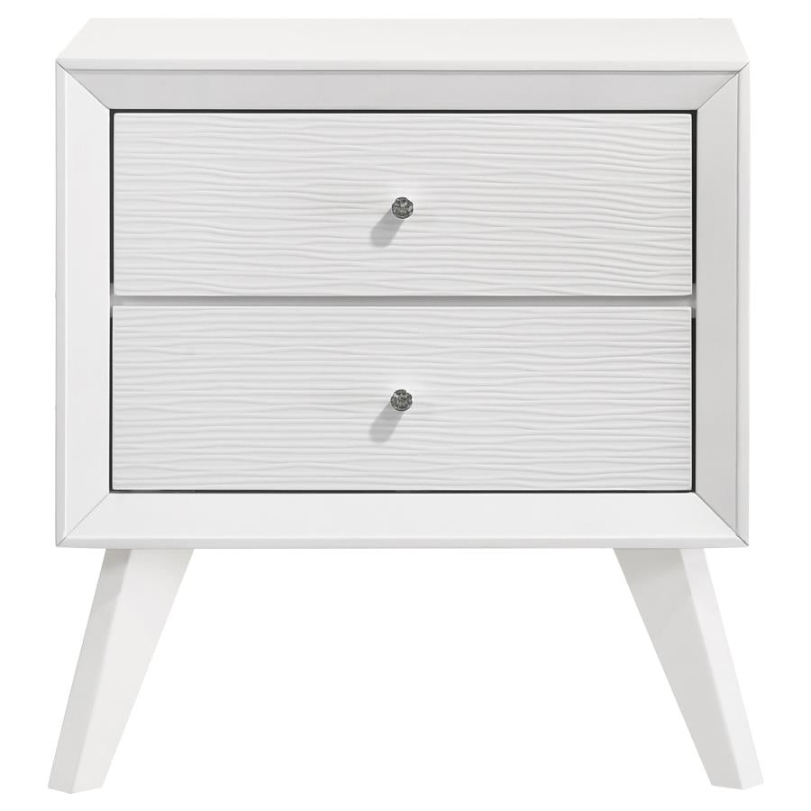 Janelle White Nightstand - MyWaynesHome #