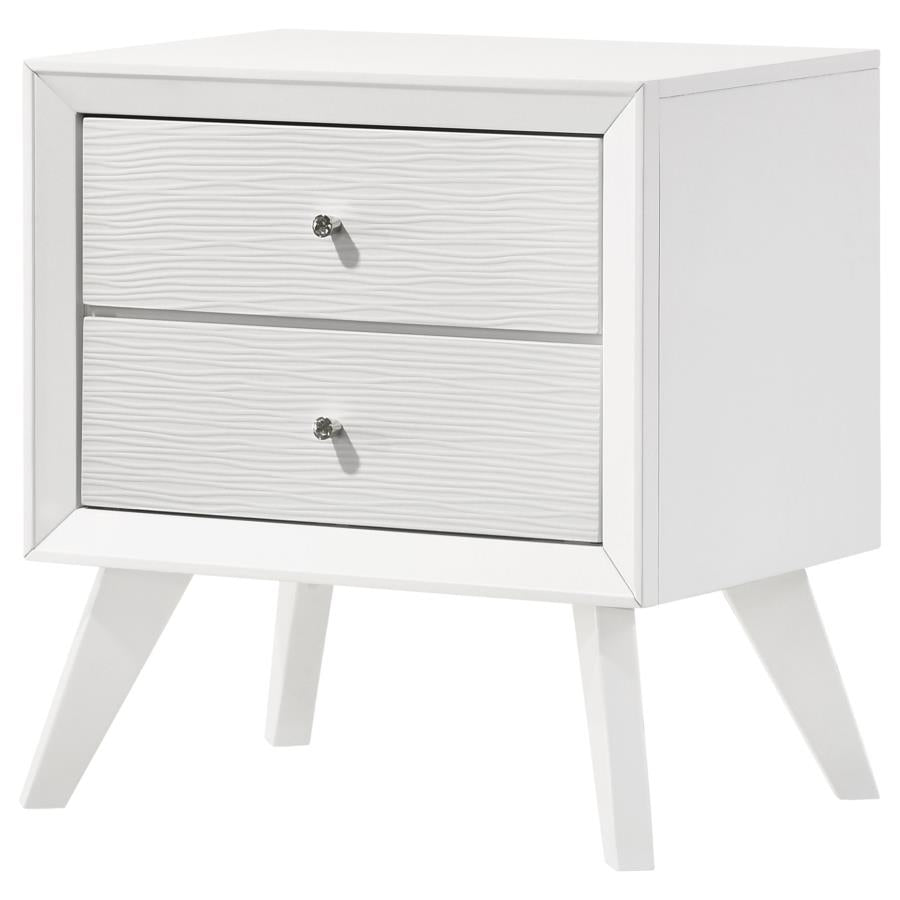 Janelle White Nightstand - MyWaynesHome #