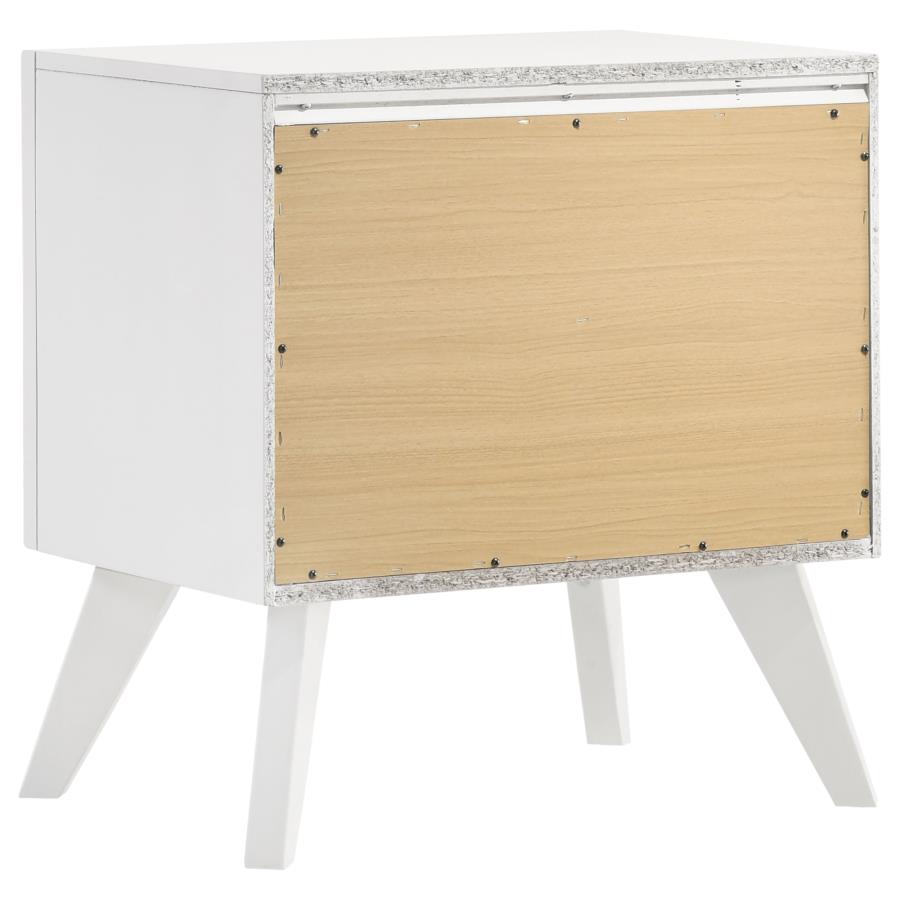 Janelle White Nightstand - MyWaynesHome #