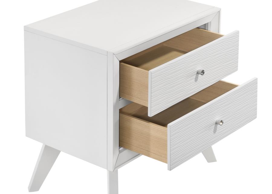 Janelle White Nightstand - MyWaynesHome #