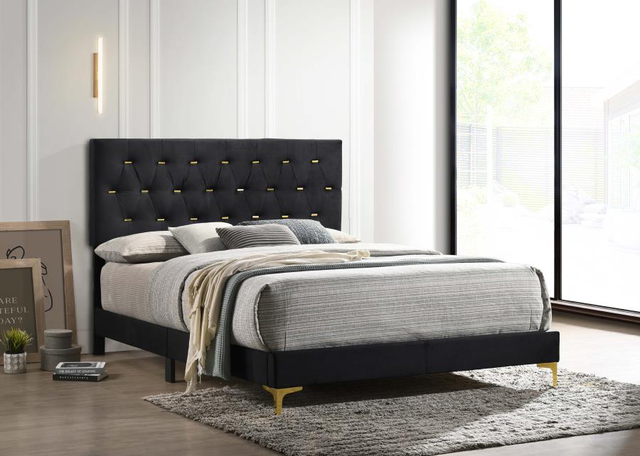 Kendall Black California King Bed - MyWaynesHome #