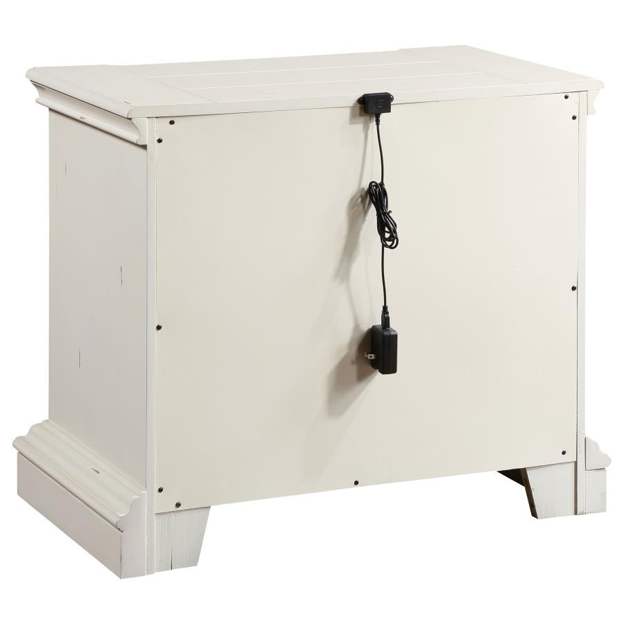 Evelyn White Queen Bed 4 Pc Set - MyWaynesHome #