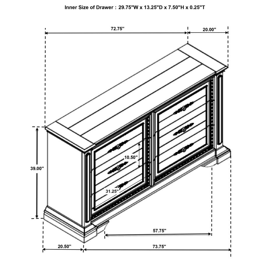Evelyn White Queen Bed 4 Pc Set - MyWaynesHome #