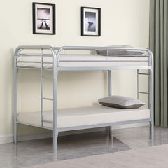 Morgan Silver Twin / Twin Bunk Bed - MyWaynesHome #