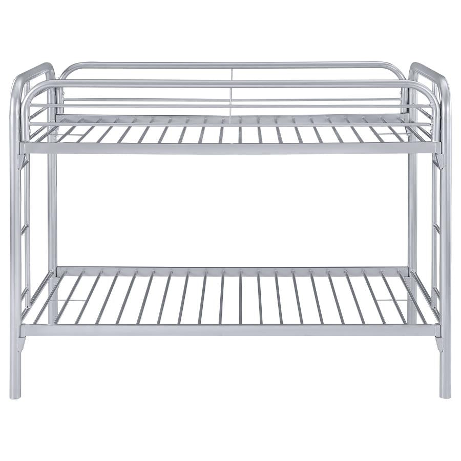 Morgan Silver Twin / Twin Bunk Bed - MyWaynesHome #
