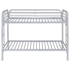 Morgan Silver Twin / Twin Bunk Bed - MyWaynesHome #