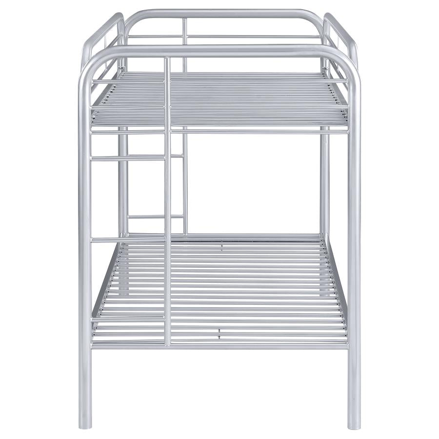 Morgan Silver Twin / Twin Bunk Bed - MyWaynesHome #