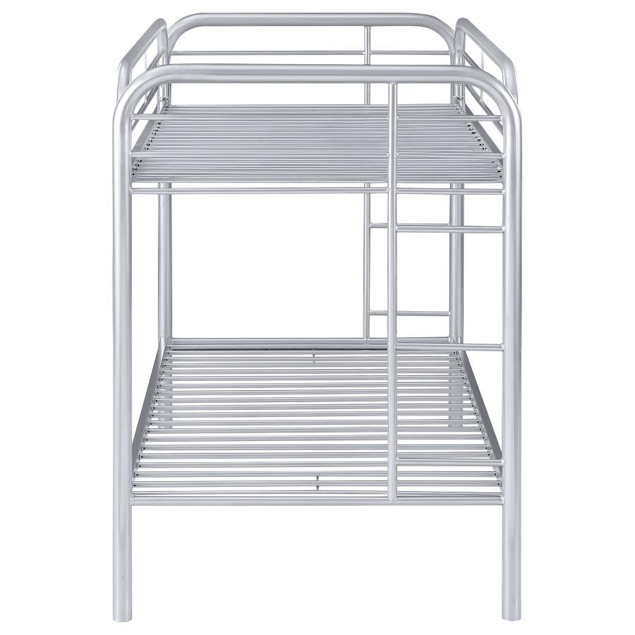 Morgan Silver Twin / Twin Bunk Bed - MyWaynesHome #