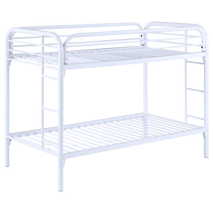 Morgan White Twin / Twin Bunk Bed - MyWaynesHome #