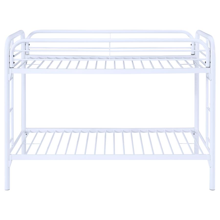 Morgan White Twin / Twin Bunk Bed - MyWaynesHome #