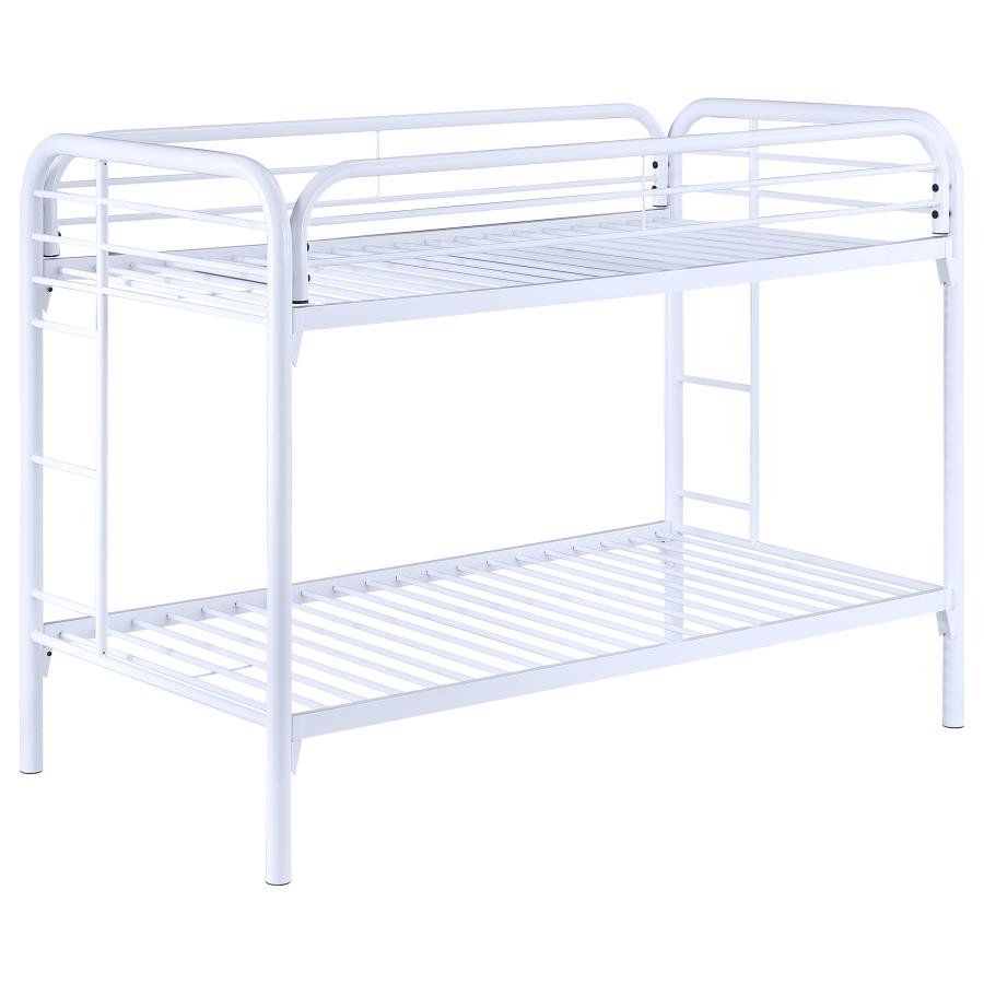 Morgan White Twin / Twin Bunk Bed - MyWaynesHome #