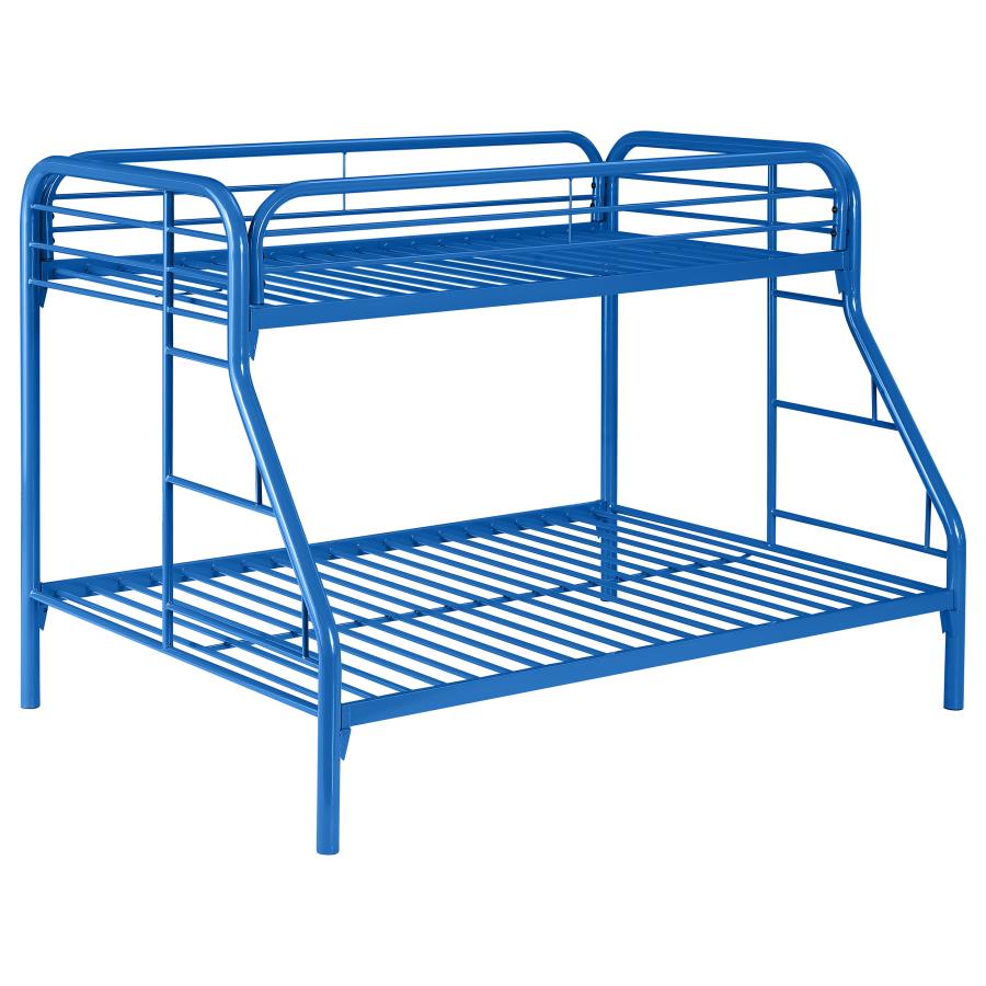Morgan Blue Twin / Full Bunk Bed - MyWaynesHome #