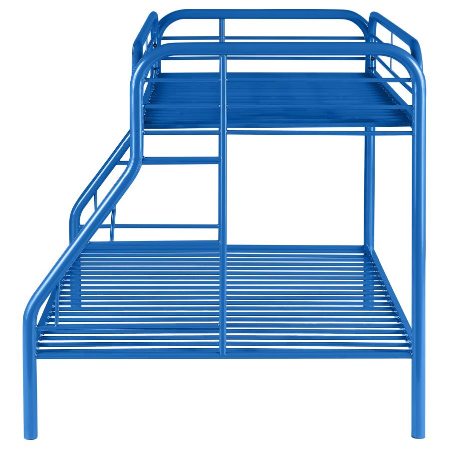 Morgan Blue Twin / Full Bunk Bed - MyWaynesHome #