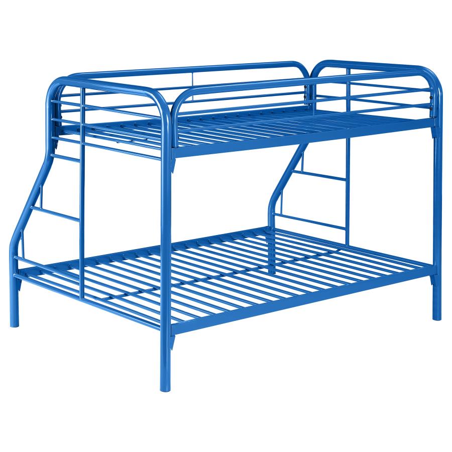Morgan Blue Twin / Full Bunk Bed - MyWaynesHome #