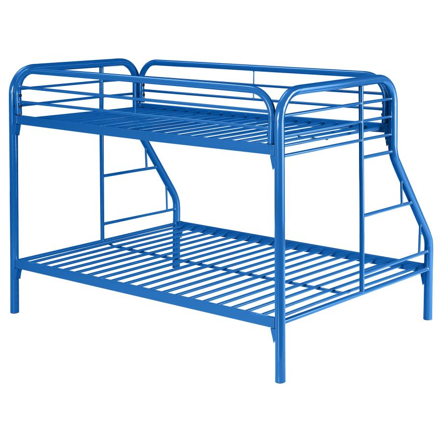 Morgan Blue Twin / Full Bunk Bed - MyWaynesHome #