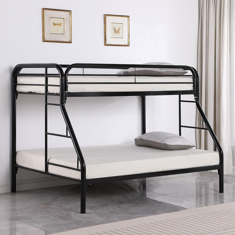 Morgan Black Twin / Full Bunk Bed - MyWaynesHome #