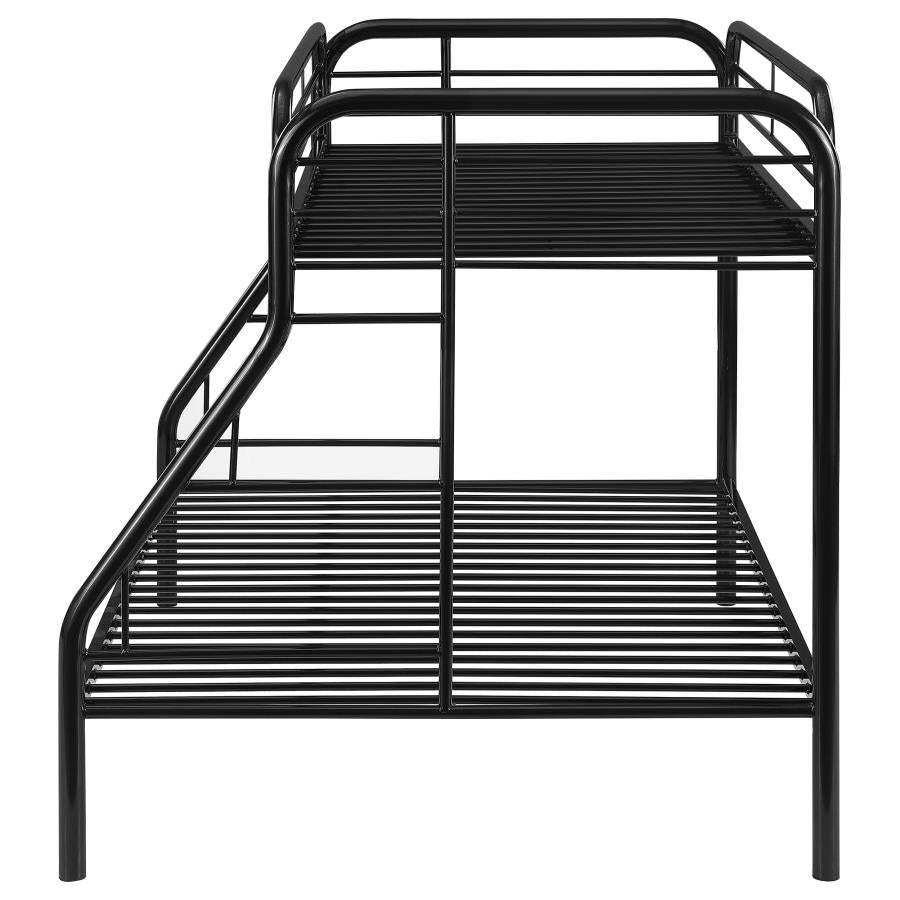 Morgan Black Twin / Full Bunk Bed - MyWaynesHome #