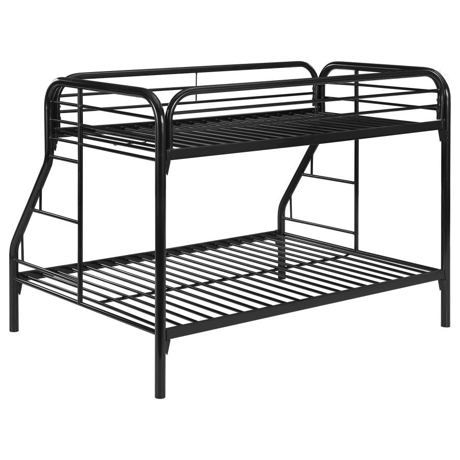 Morgan Black Twin / Full Bunk Bed - MyWaynesHome #
