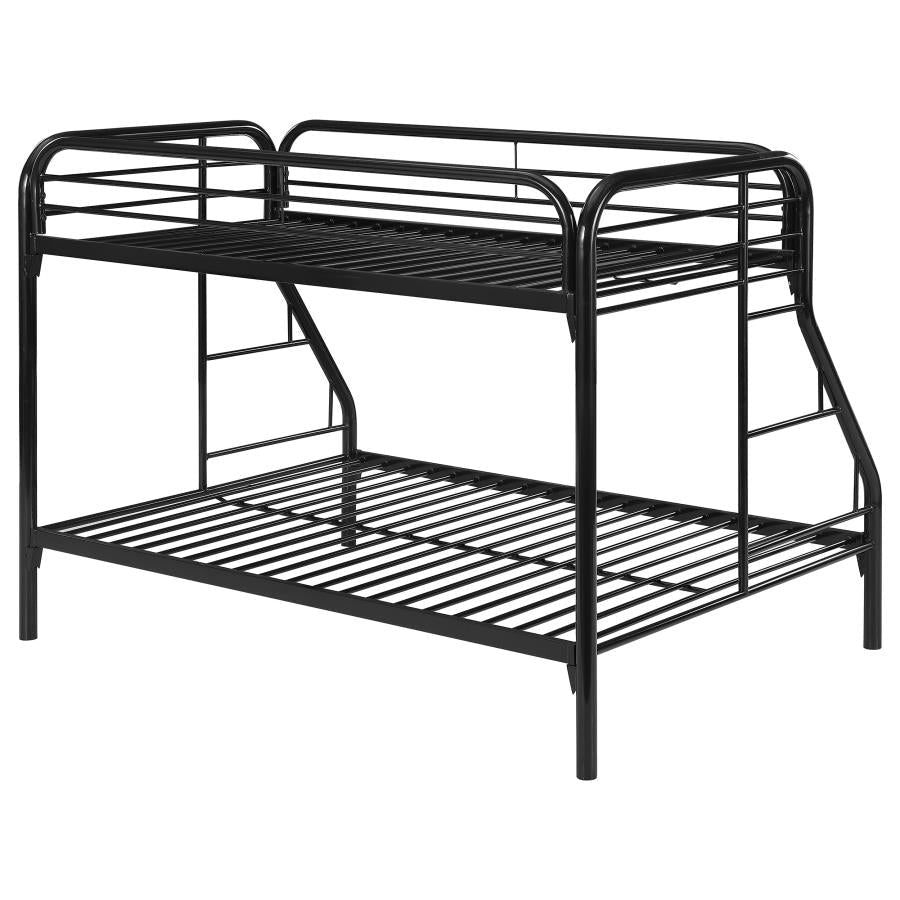 Morgan Black Twin / Full Bunk Bed - MyWaynesHome #