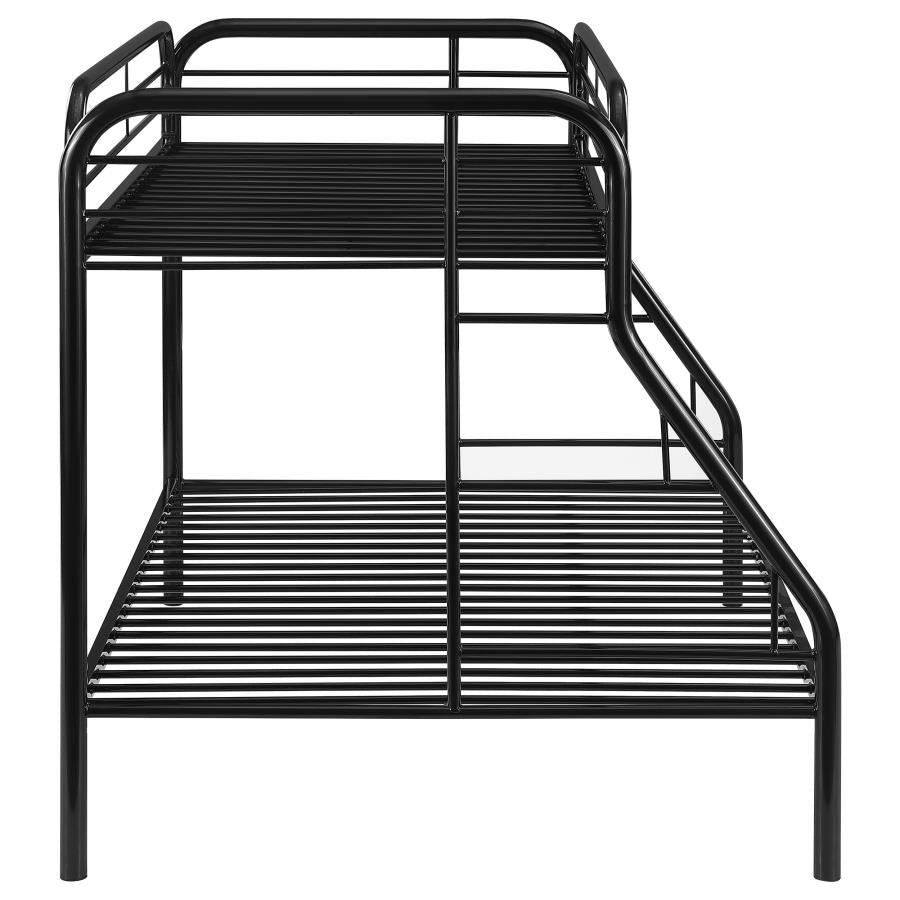 Morgan Black Twin / Full Bunk Bed - MyWaynesHome #