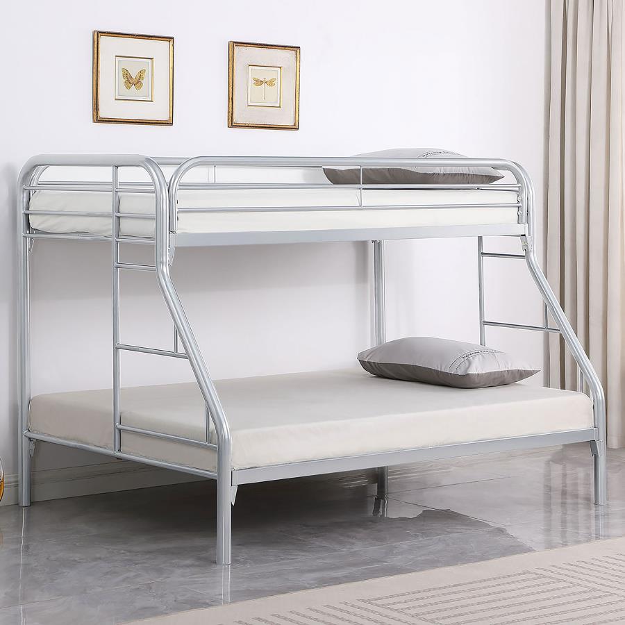 Morgan Silver Twin / Full Bunk Bed - MyWaynesHome #