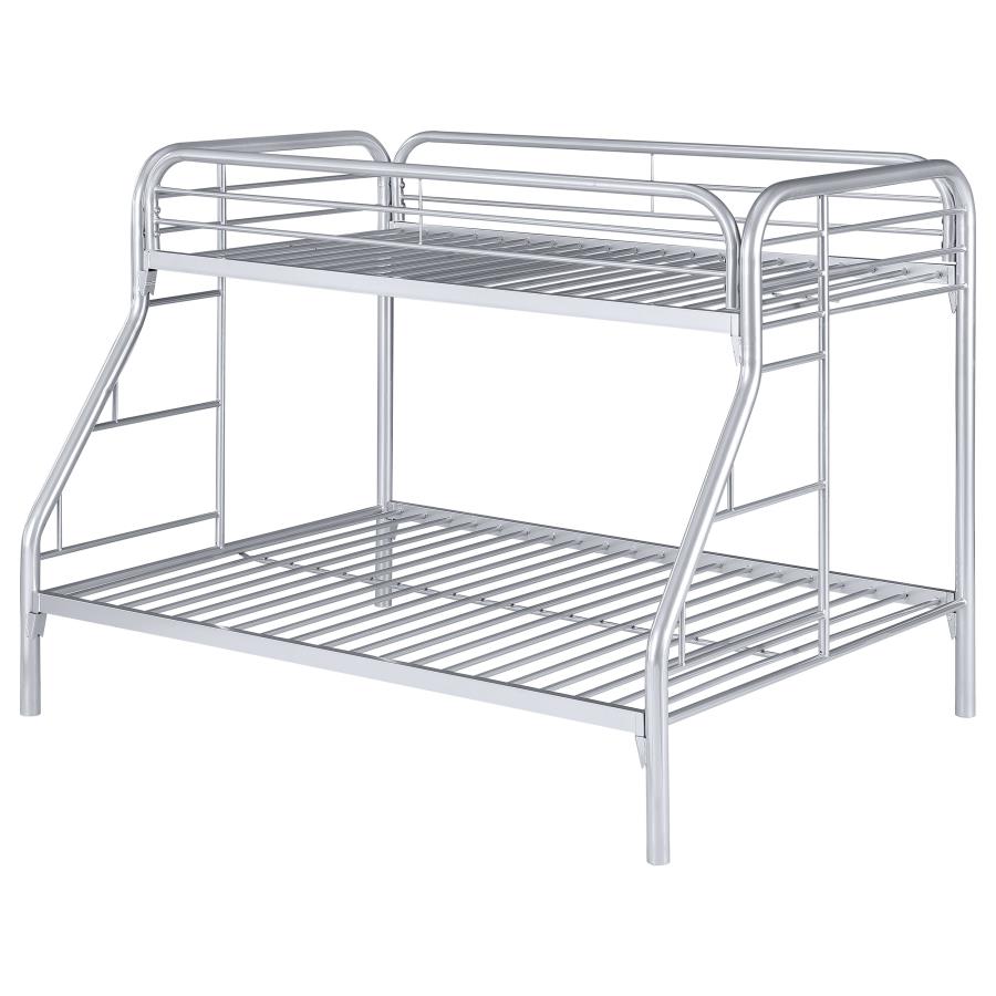 Morgan Silver Twin / Full Bunk Bed - MyWaynesHome #