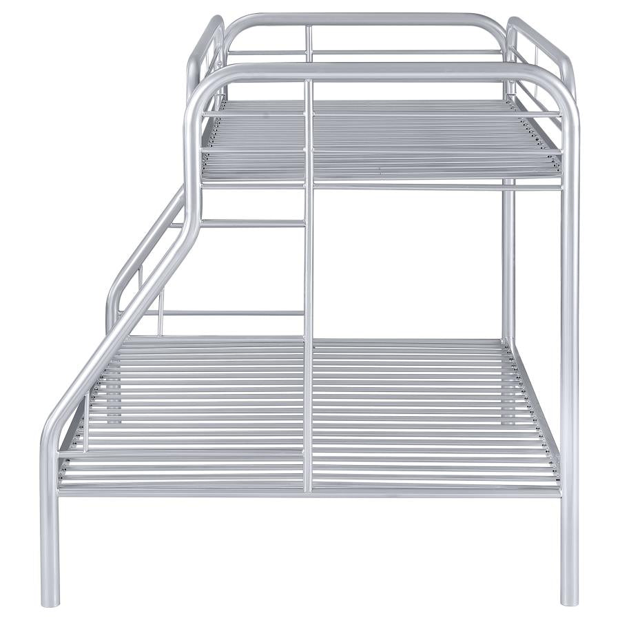 Morgan Silver Twin / Full Bunk Bed - MyWaynesHome #