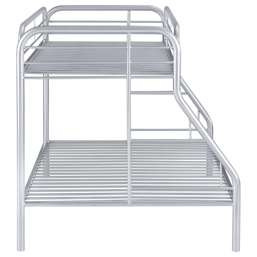 Morgan Silver Twin / Full Bunk Bed - MyWaynesHome #