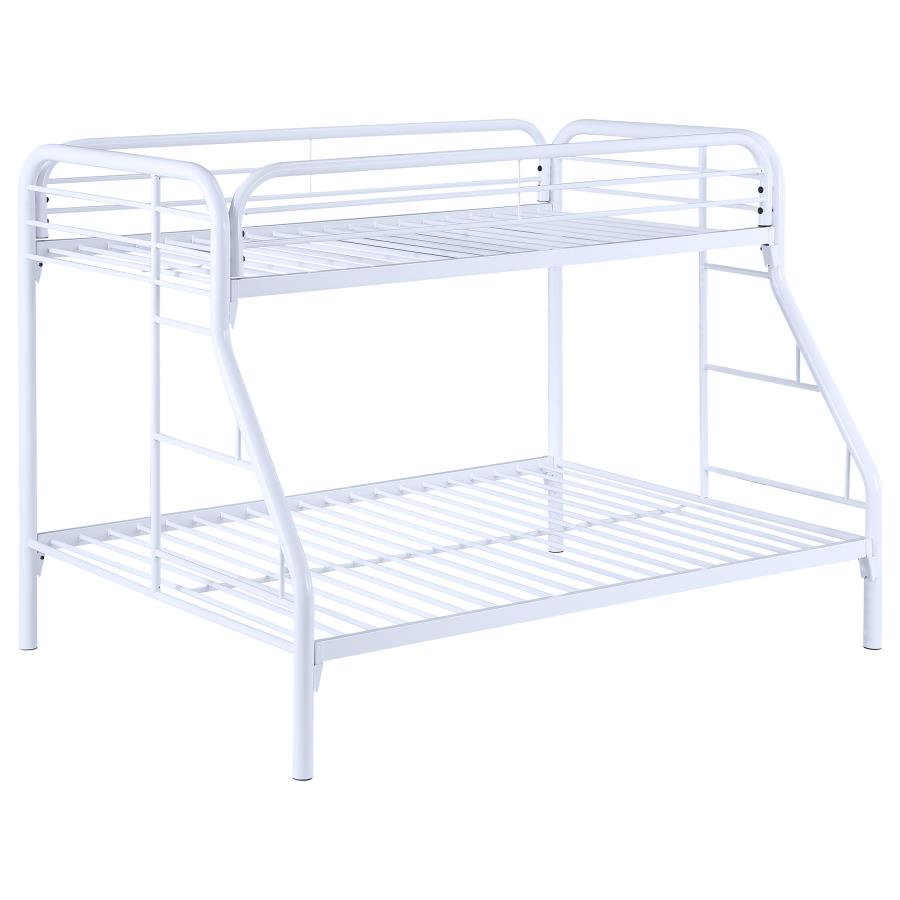 Morgan White Twin / Full Bunk Bed - MyWaynesHome #