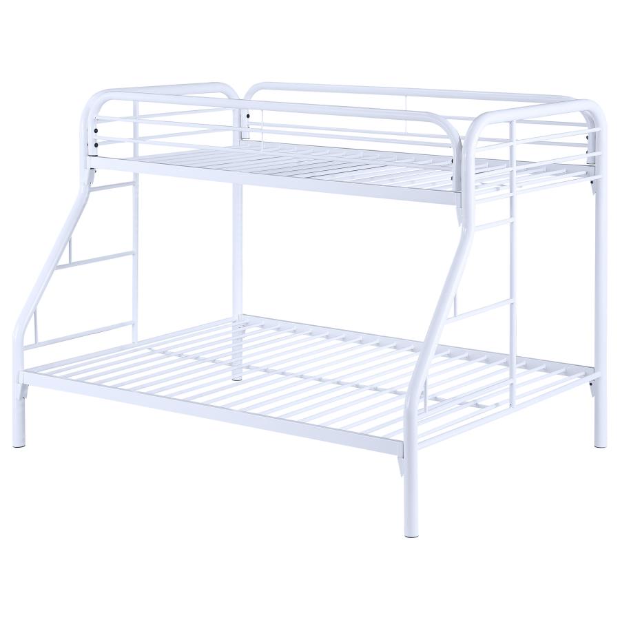 Morgan White Twin / Full Bunk Bed - MyWaynesHome #