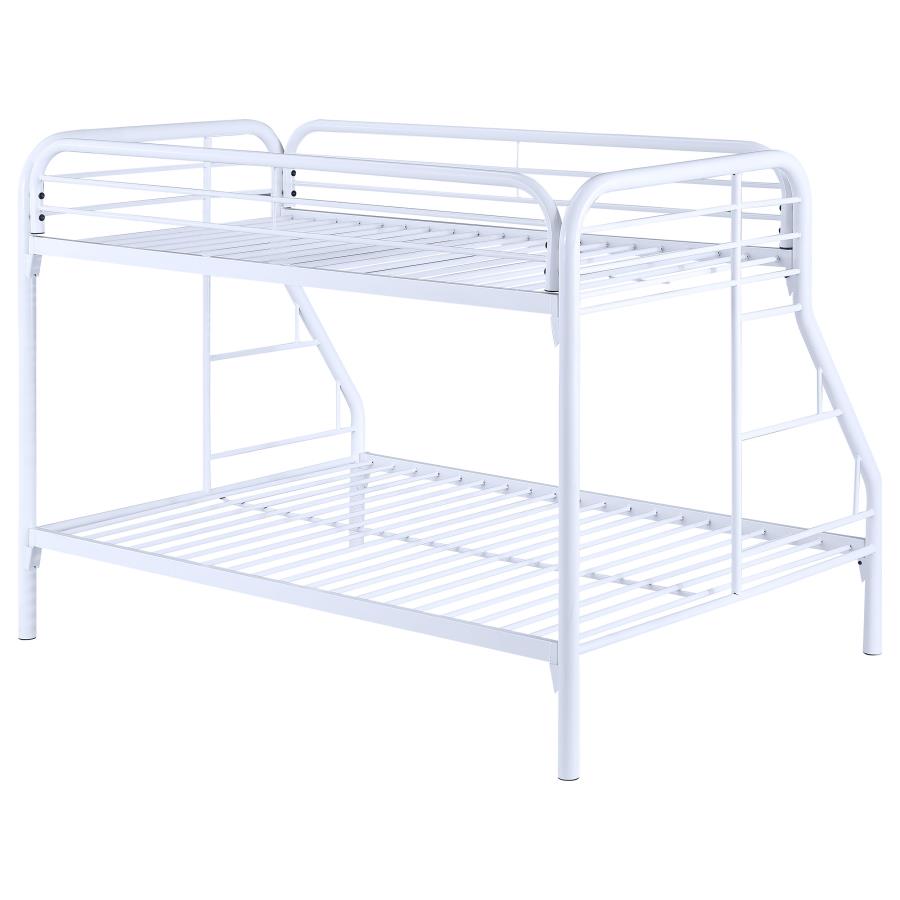 Morgan White Twin / Full Bunk Bed - MyWaynesHome #